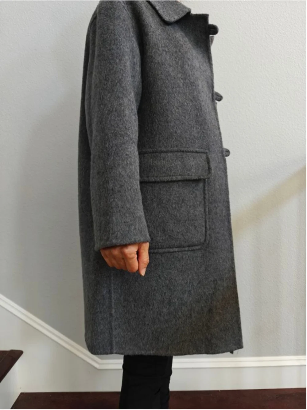 Handmade Wool Blend Oversized Coat